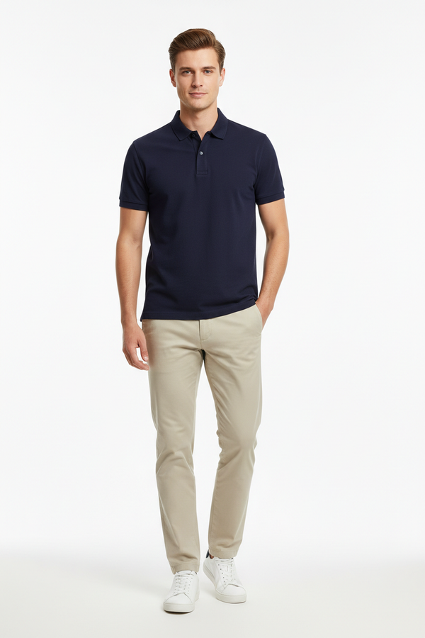 Polo hombre azul marino